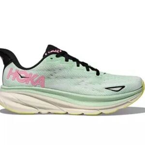 Hoka One One Clifton 9 Women's Shoes - Mint Fluorite/Snow Melt